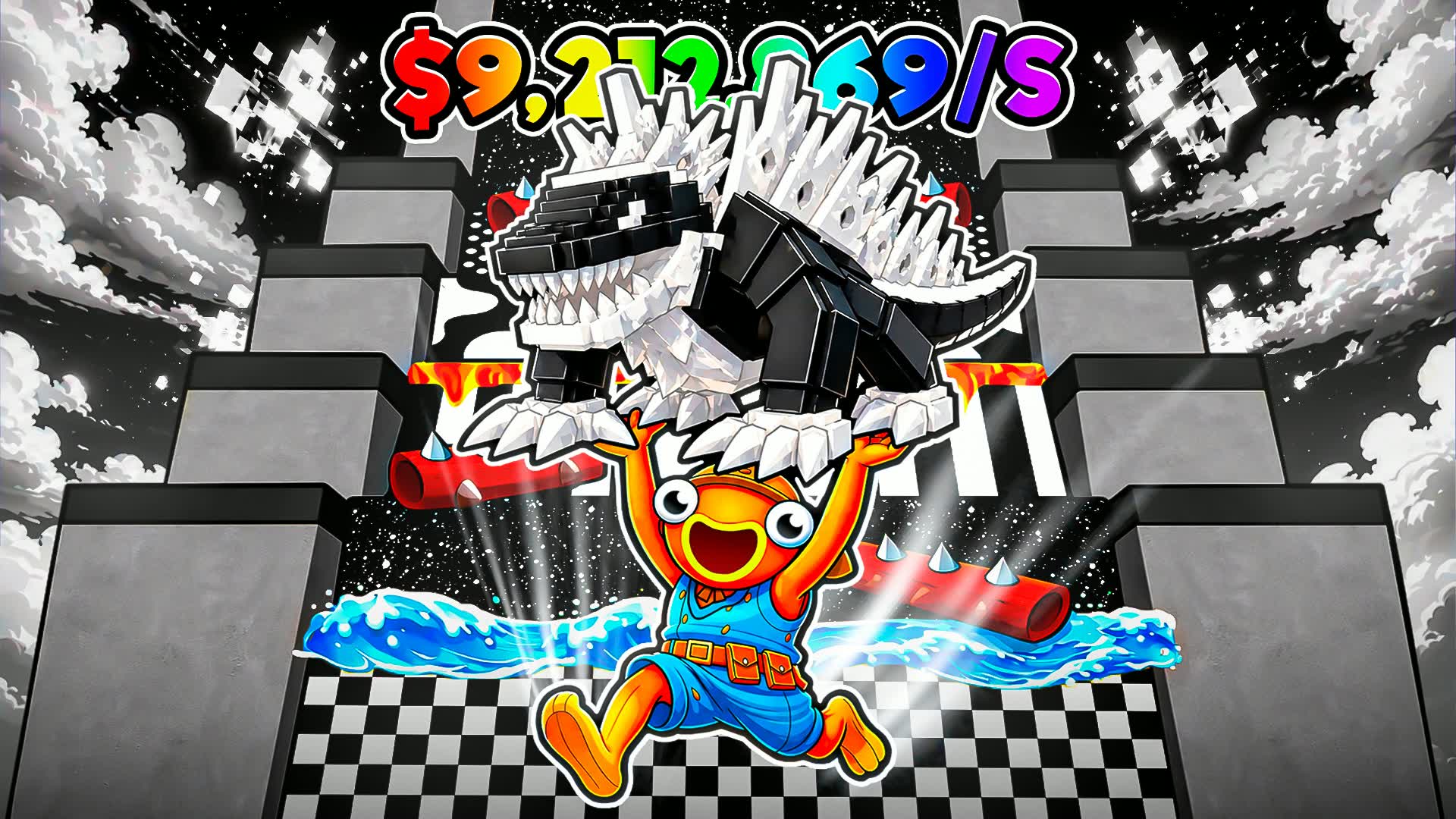 Все коды для All Go Up For Brainrots в Fortnite